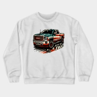 4th Of July, GMC Sierra Crewneck Sweatshirt